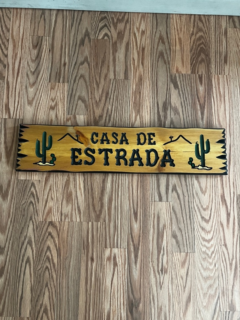 Casa De Estrada Wood Sign - NWOT